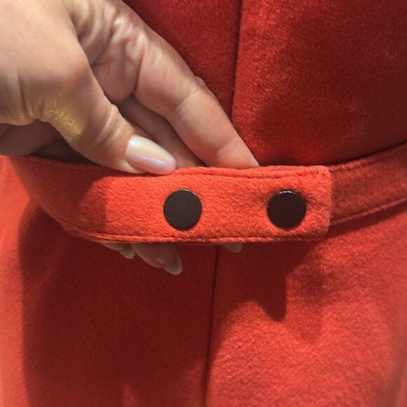 Victoria Beckham red wool midi dress, US8 - Picture 8 of 11